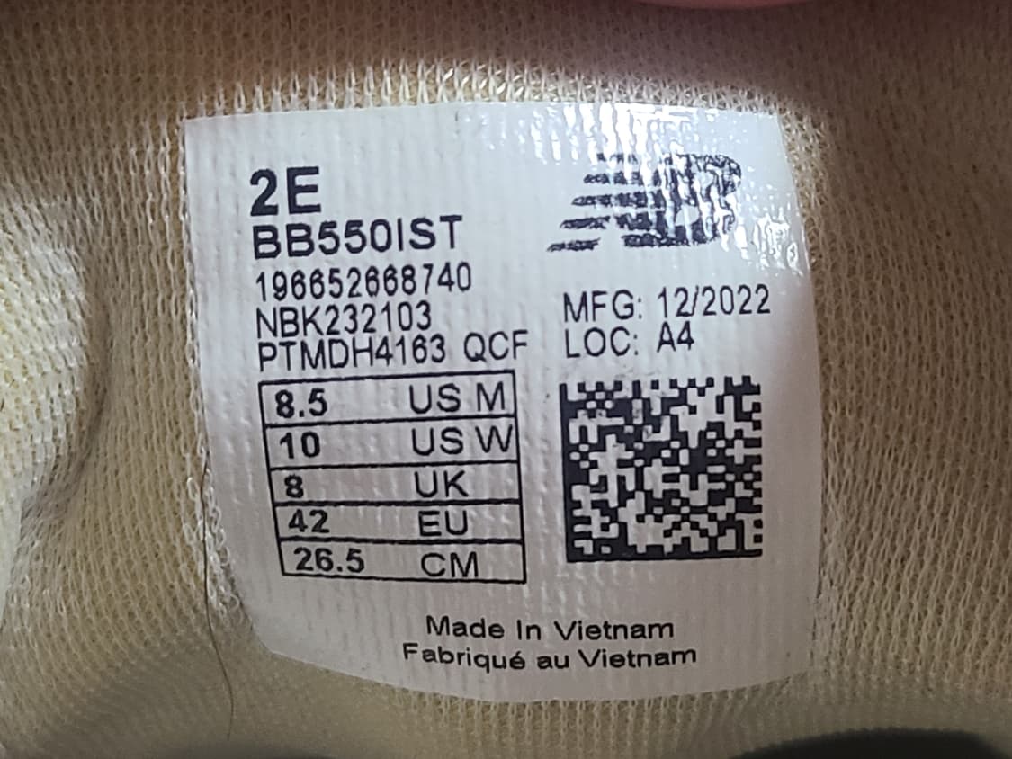 뉴발란스 550 아이보리 265 상품이미지8