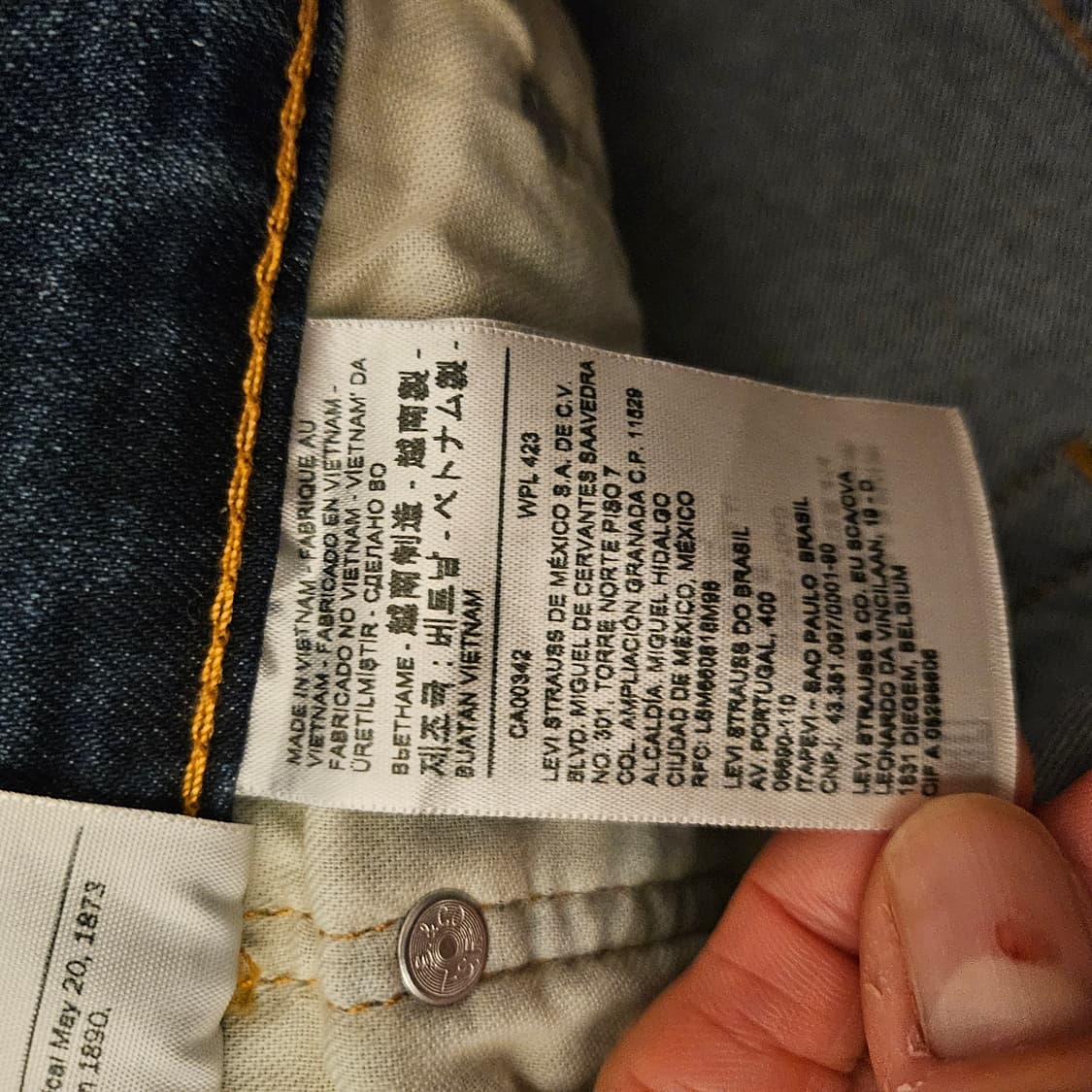 리바이스 중청 청바지 32/32 판매 상품이미지2