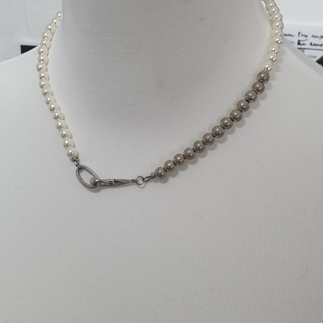 [Vintage] 2Way Asymmetric Pearl Necklace 상품이미지3