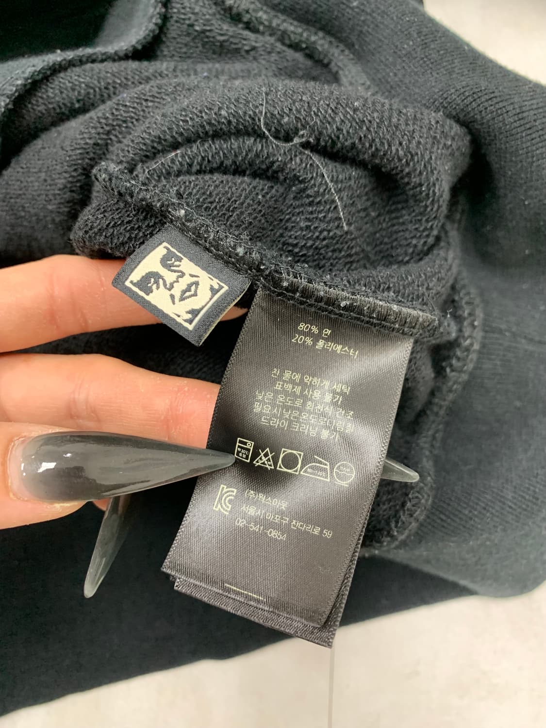 오베이 블랙 후드집업 #393 상품이미지5