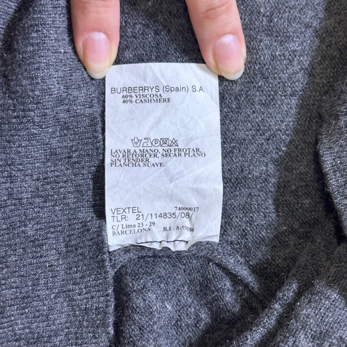 올드 빈티지 버버리 스페인 폴라 니트(kold_8275) 상품이미지4