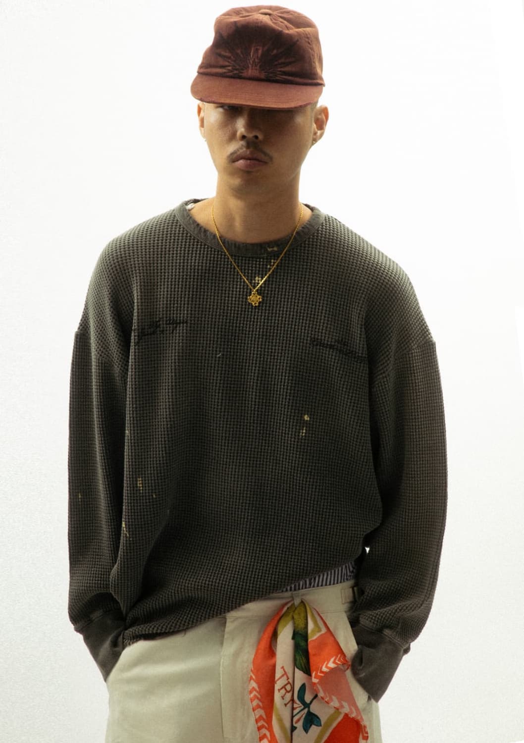 게더레이지 wide cut waffle sleeve 상품이미지1