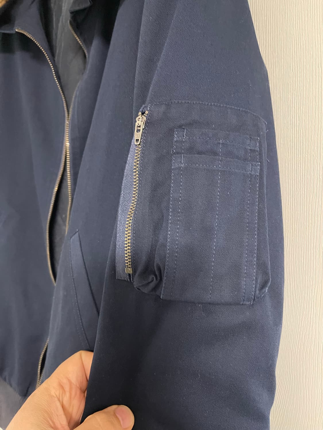 아페세(a.p.c) 맨체스터 항공 봄버자켓 네이비 M 상품이미지4