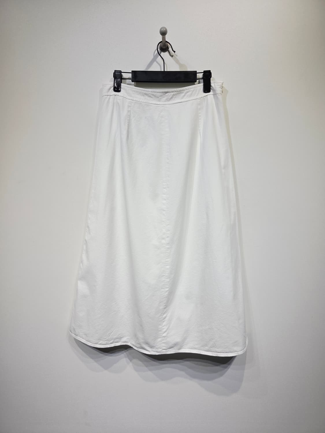 URAGO 유라고 베이직 화이트 롱 스커트 상품이미지3