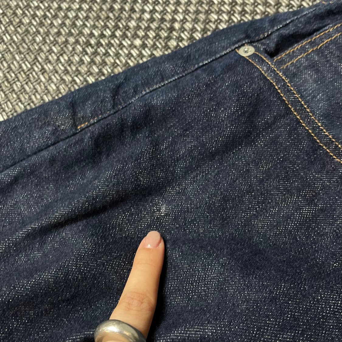 (36) 오디너리핏츠 진청 스티치 5버튼플라이 데님 팬츠 상품이미지5