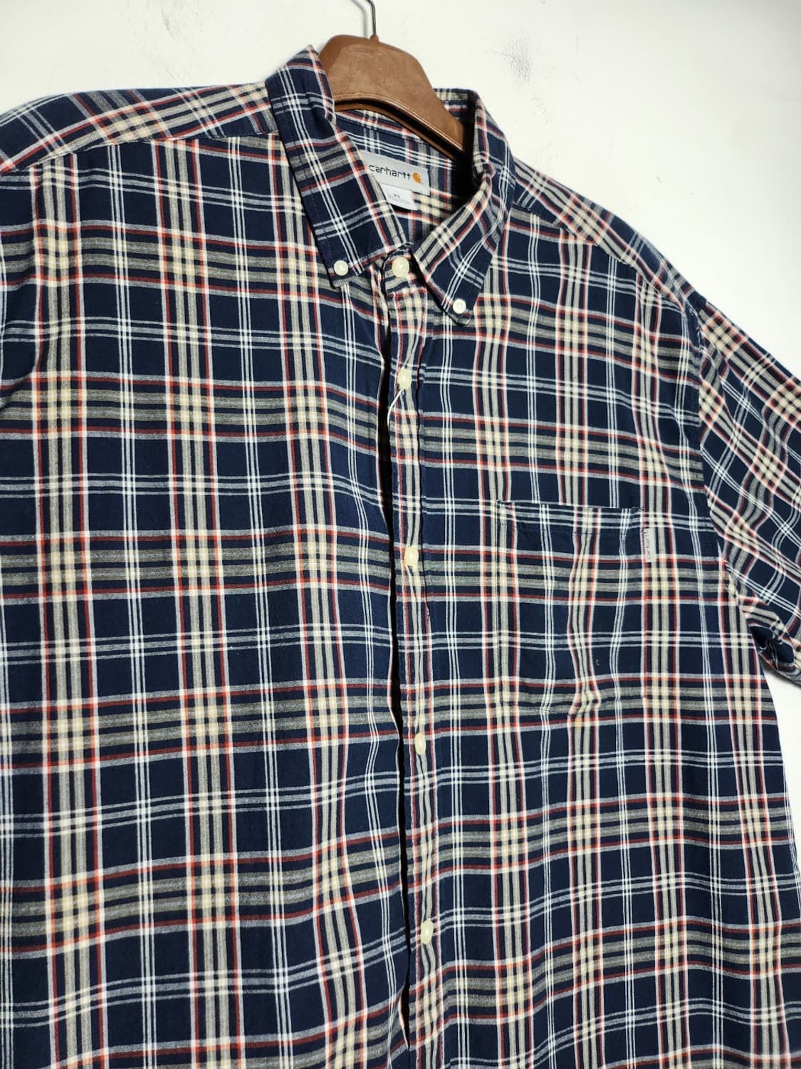 칼하트 체크 반팔 셔츠 상품이미지2