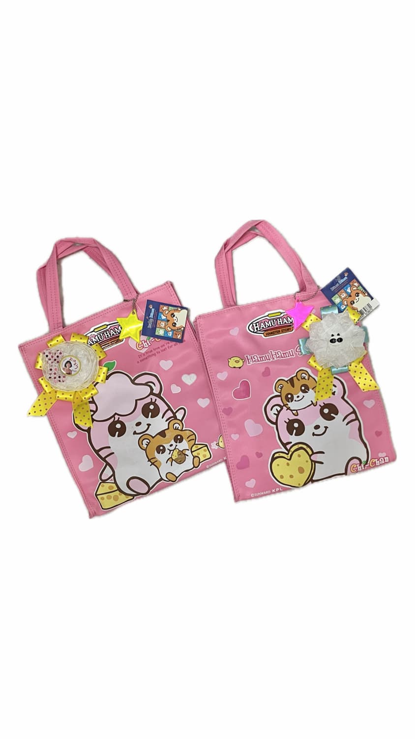 하무하무 핫핑크 고전문구 손가방 + 핫핑크 별 ⭐️ 상품이미지7