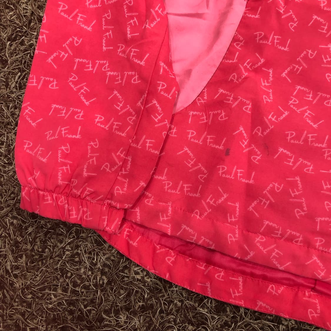 폴프랭크 핑크 로고 패턴 바람막이 자켓 상품이미지3