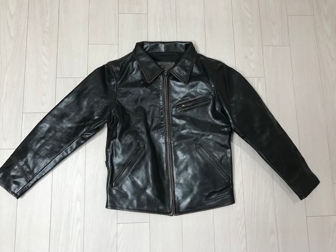 마스터레더 카페레이서 차심 카우하이드 소가죽 가죽 라이더 재킷 상품이미지2