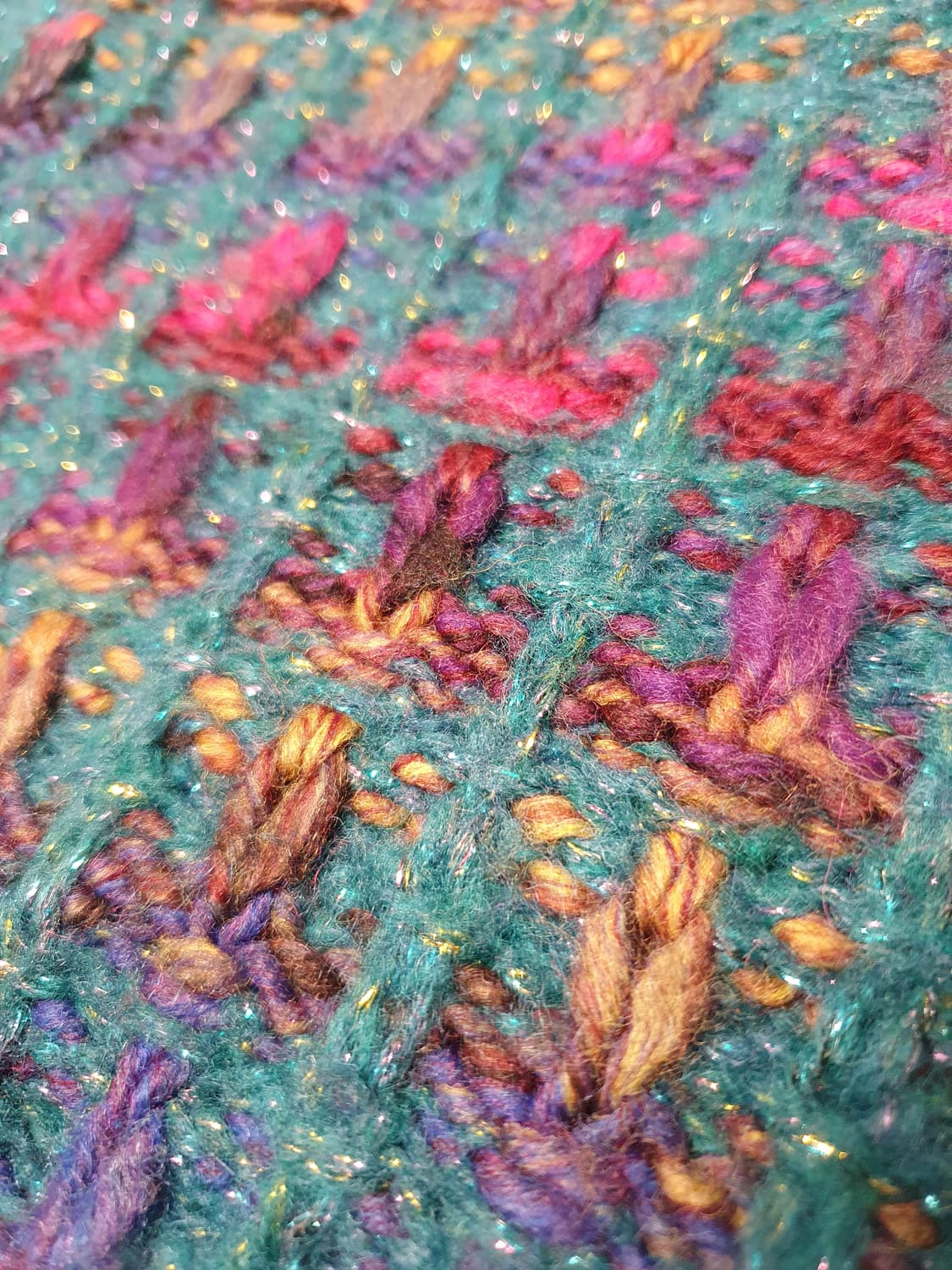 빈티지 색감 트위트 느낌 니트 베스트 상품이미지4