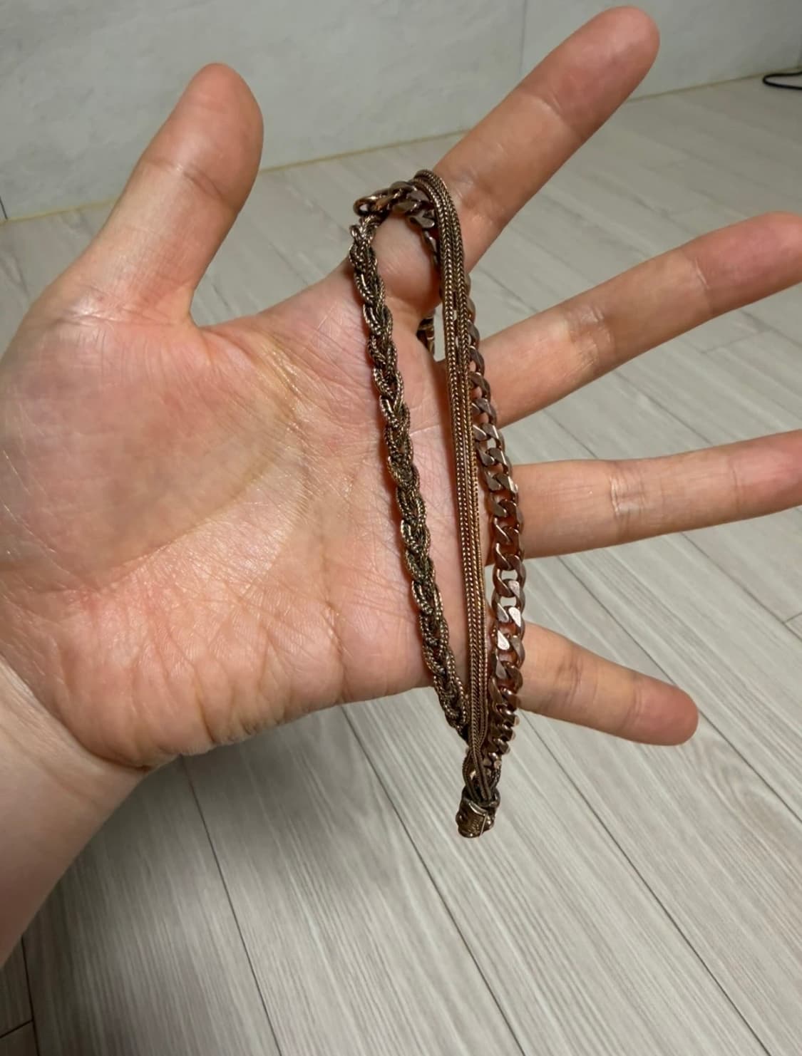 엠마누엘레 비꼬끼 브레이디드 앤 체인 브레이슬릿 남성팔찌 상품이미지3