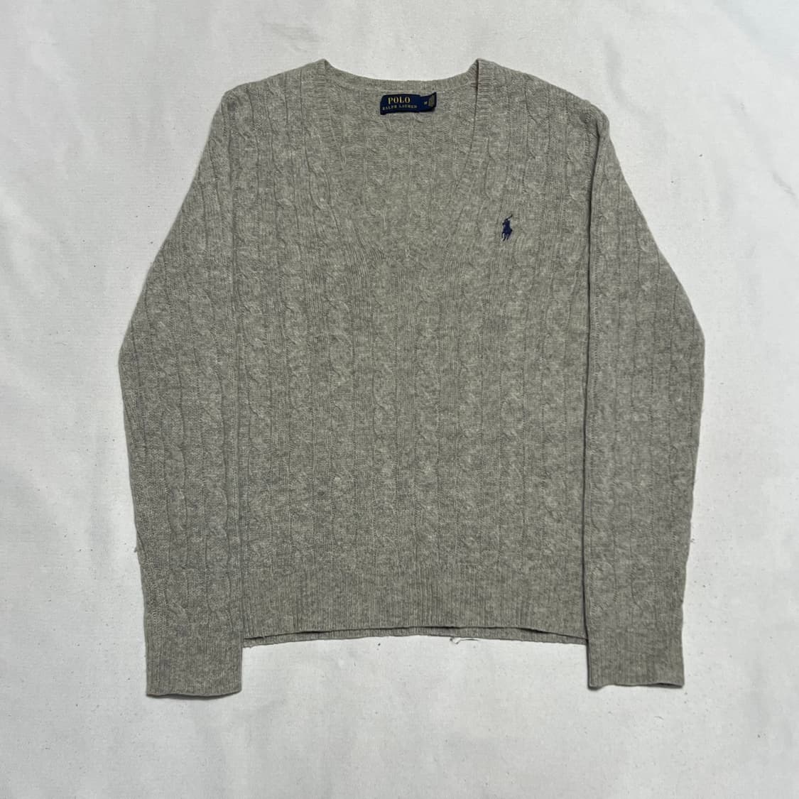 M 폴로랄프로렌 울 브이넥 케이블 캐시미어 니트 상품이미지2