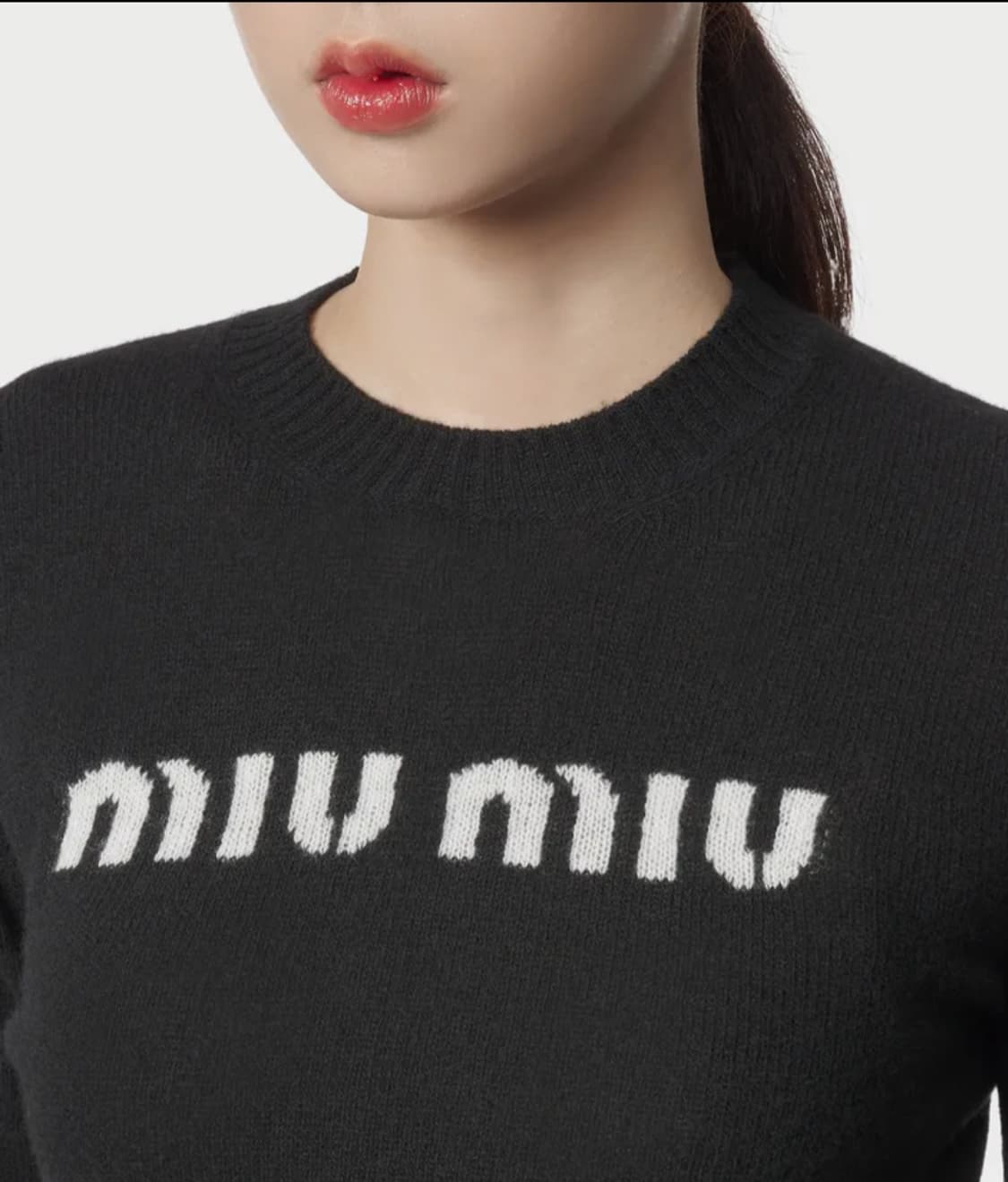 miumiu 미우미우 크롭 캐시미어 +울 니트 38사이즈 상품이미지10