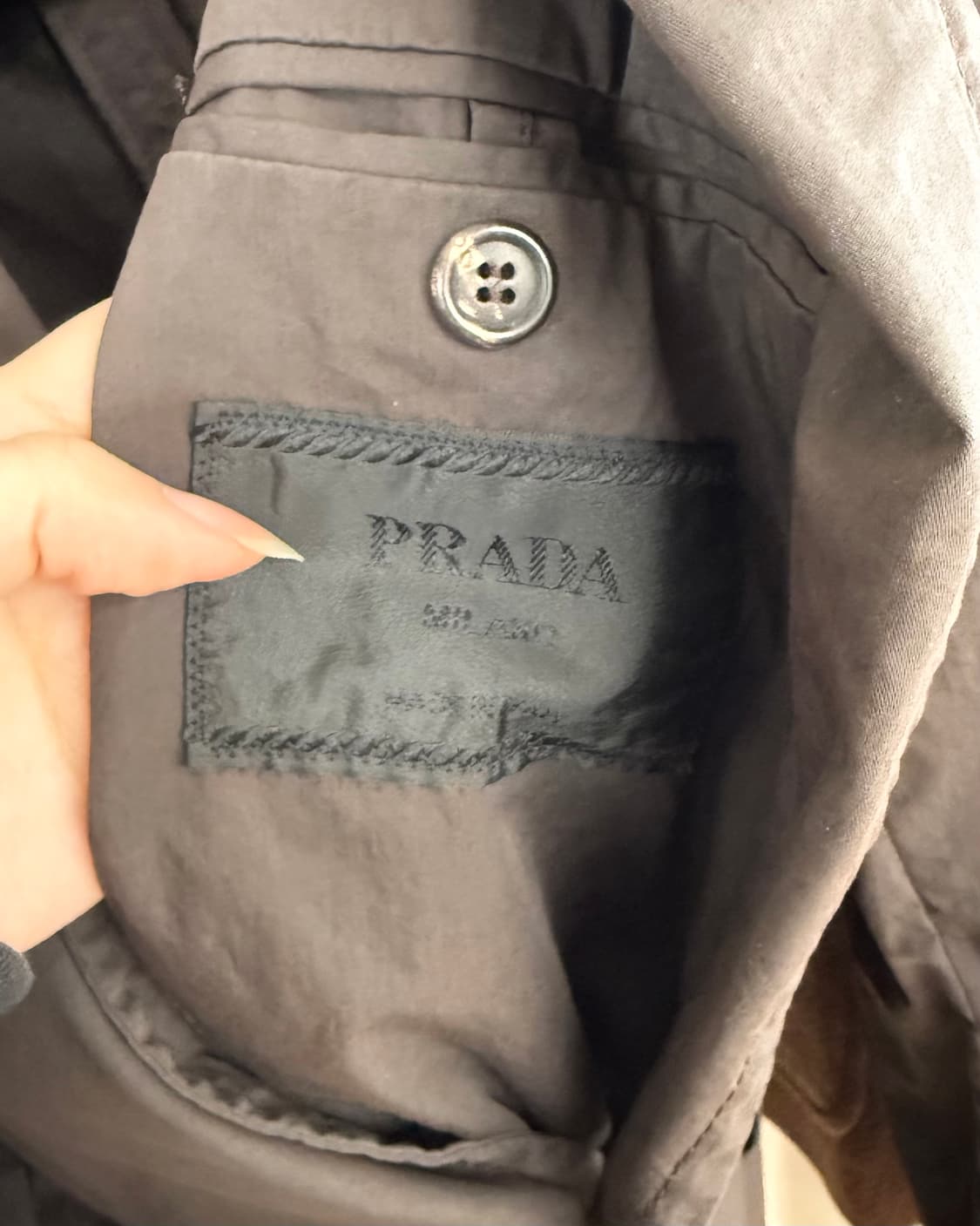 프라다 브라운 코튼 블레이저 상품이미지7