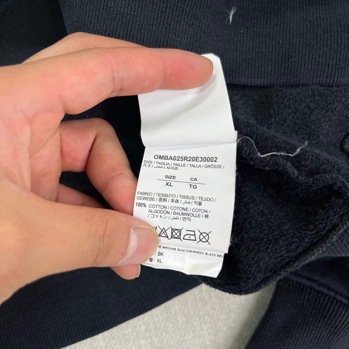 100 19f/w 오프화이트 lo 맨투맨 상품이미지8