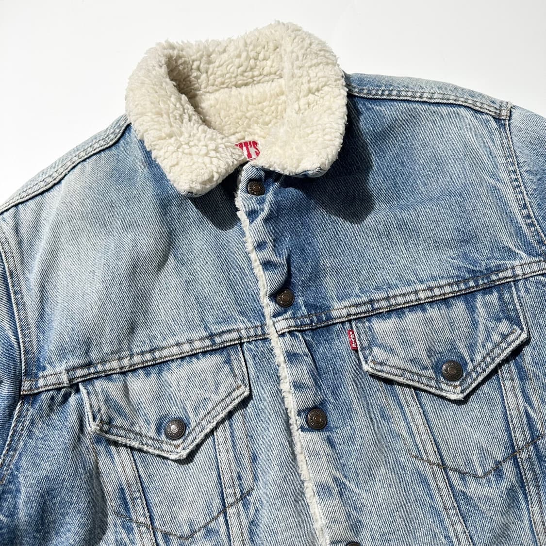 70‘s USA 리바이스 쉐르파 데님 트러커 자켓 상품이미지3