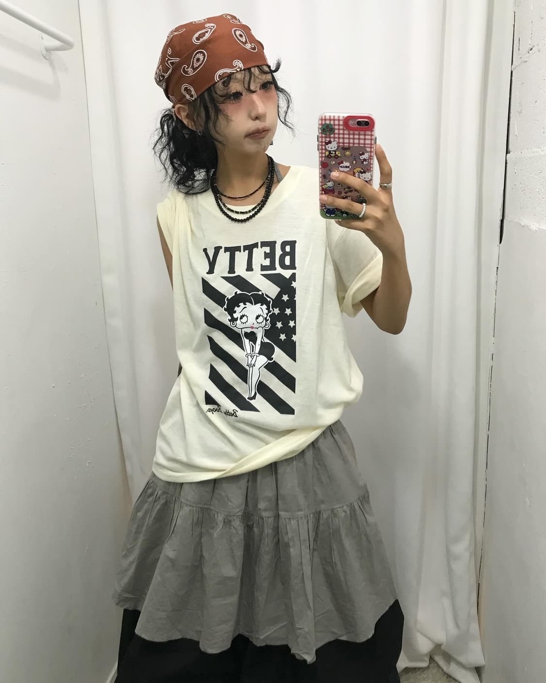 Betty Boop Printing T-shirt ( 새상품 )  상품이미지1