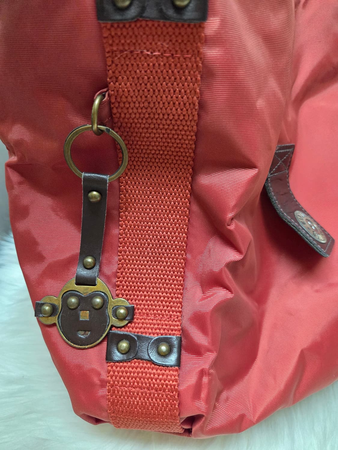 키플링 레드 토트백 겸 백팩#미착용# 상품이미지4