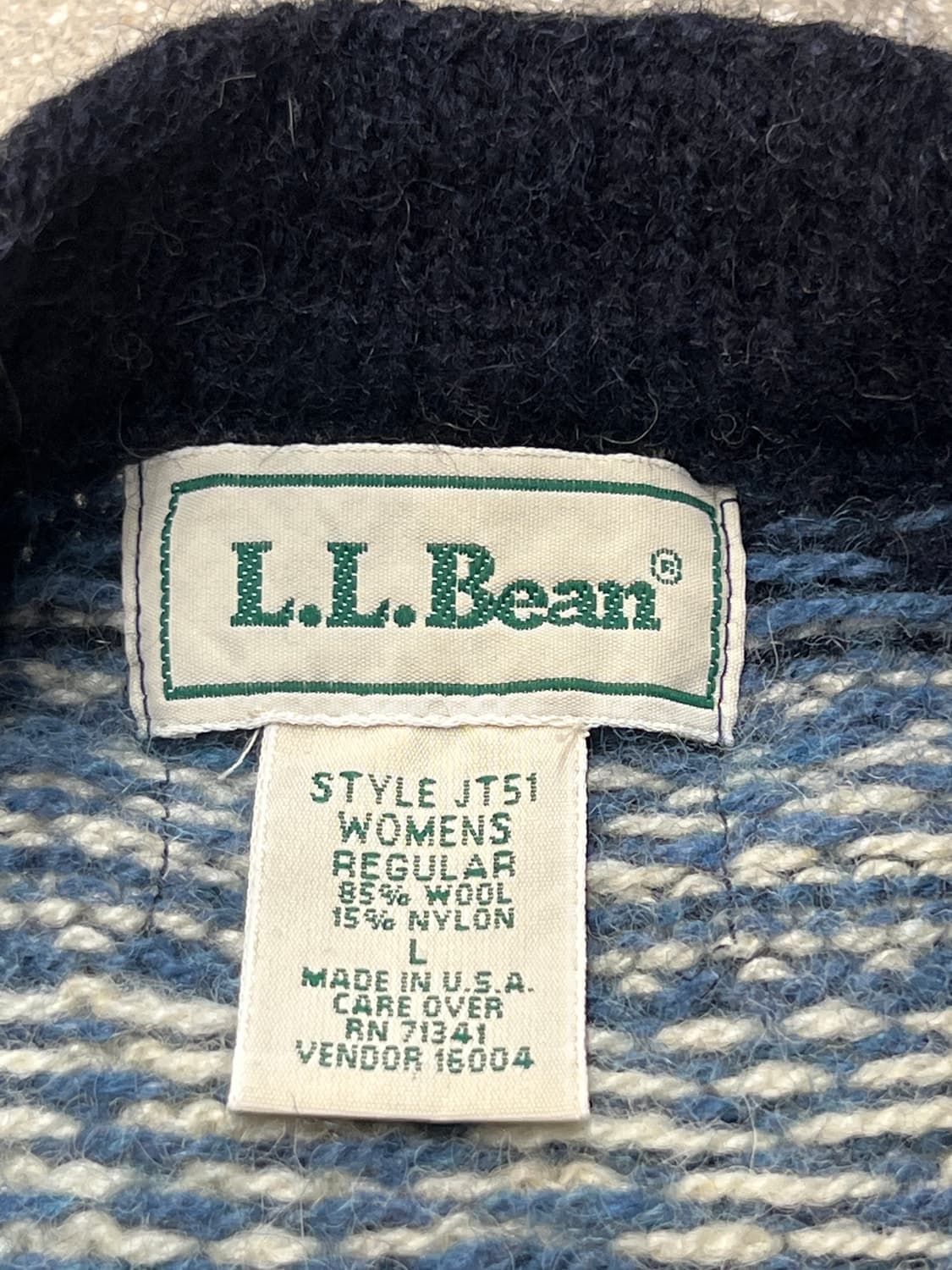 90‘s L.L.Bean 노르딕 울 스웨터 상품이미지7