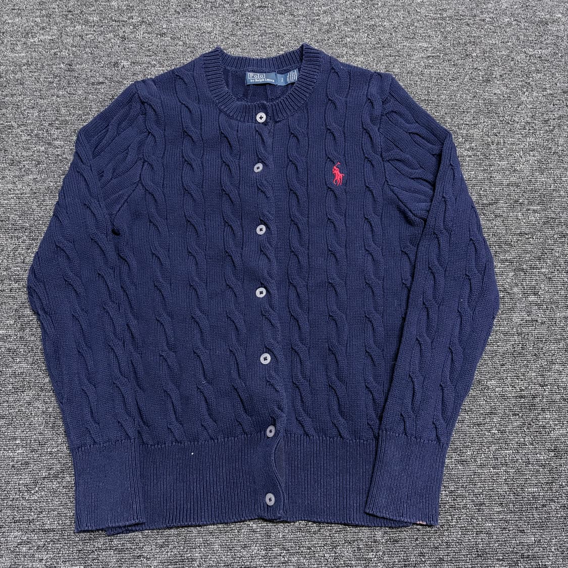 폴로 랄프로렌 꽈배기 니트 가디건 상품이미지1