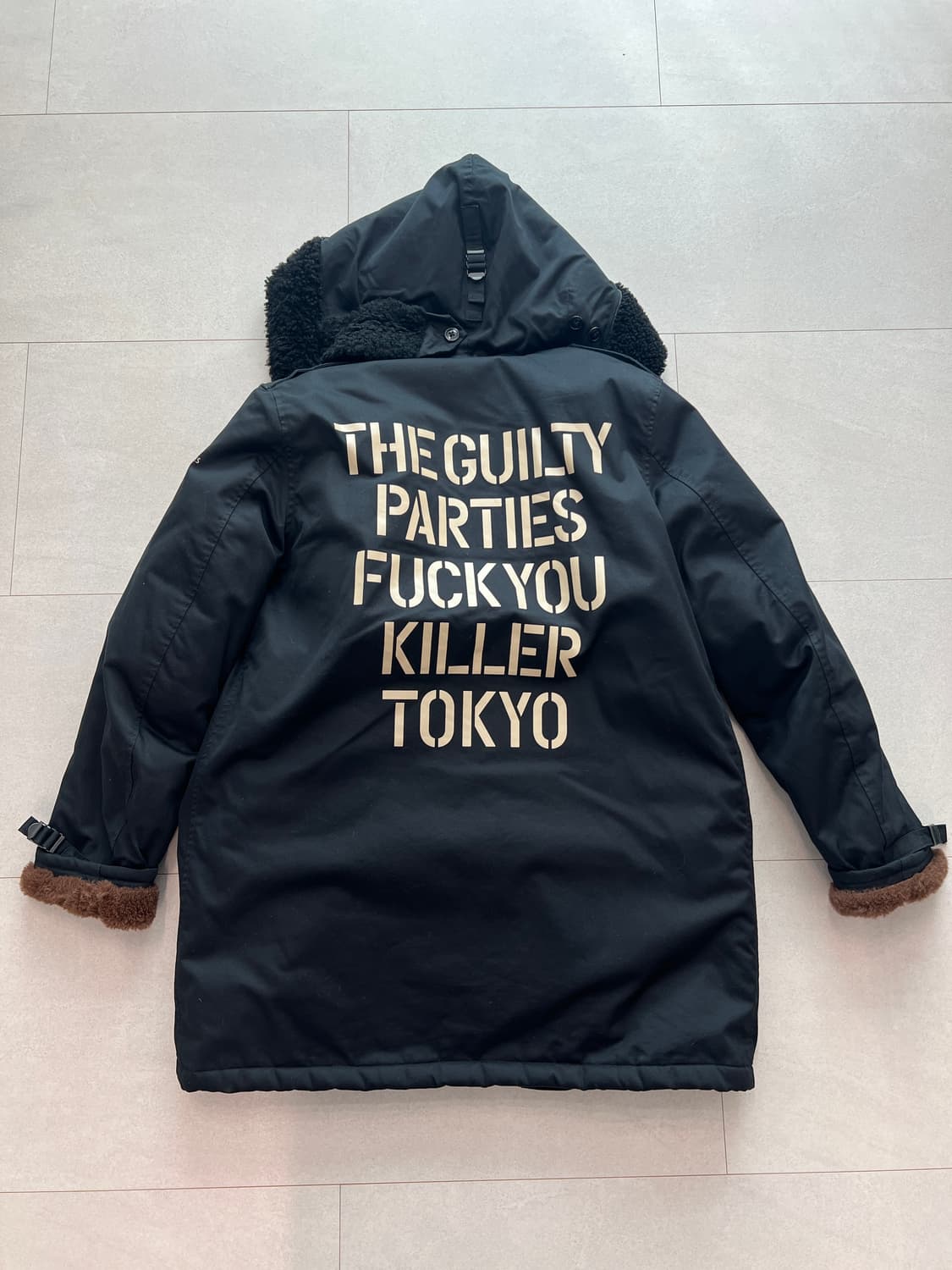 와코마리아 B-9 파카 자켓 블랙 M 상품이미지2