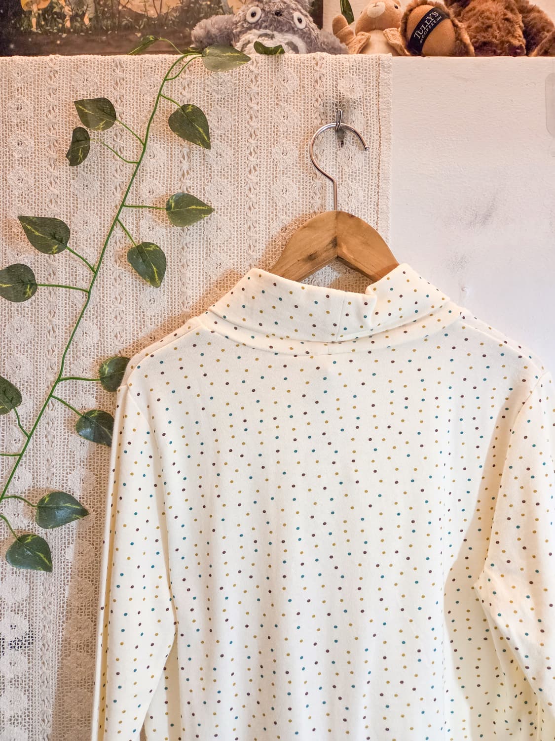 도트 목폴라 슬리브 상품이미지5