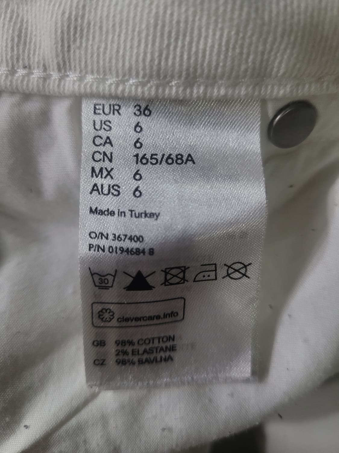 Isabel Marant x H&M 자수 화이트 데님팬츠  상품이미지6