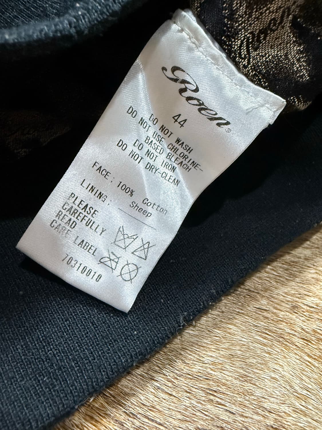 Roen Skull Lambskin Arm Leather Jacket 상품이미지6