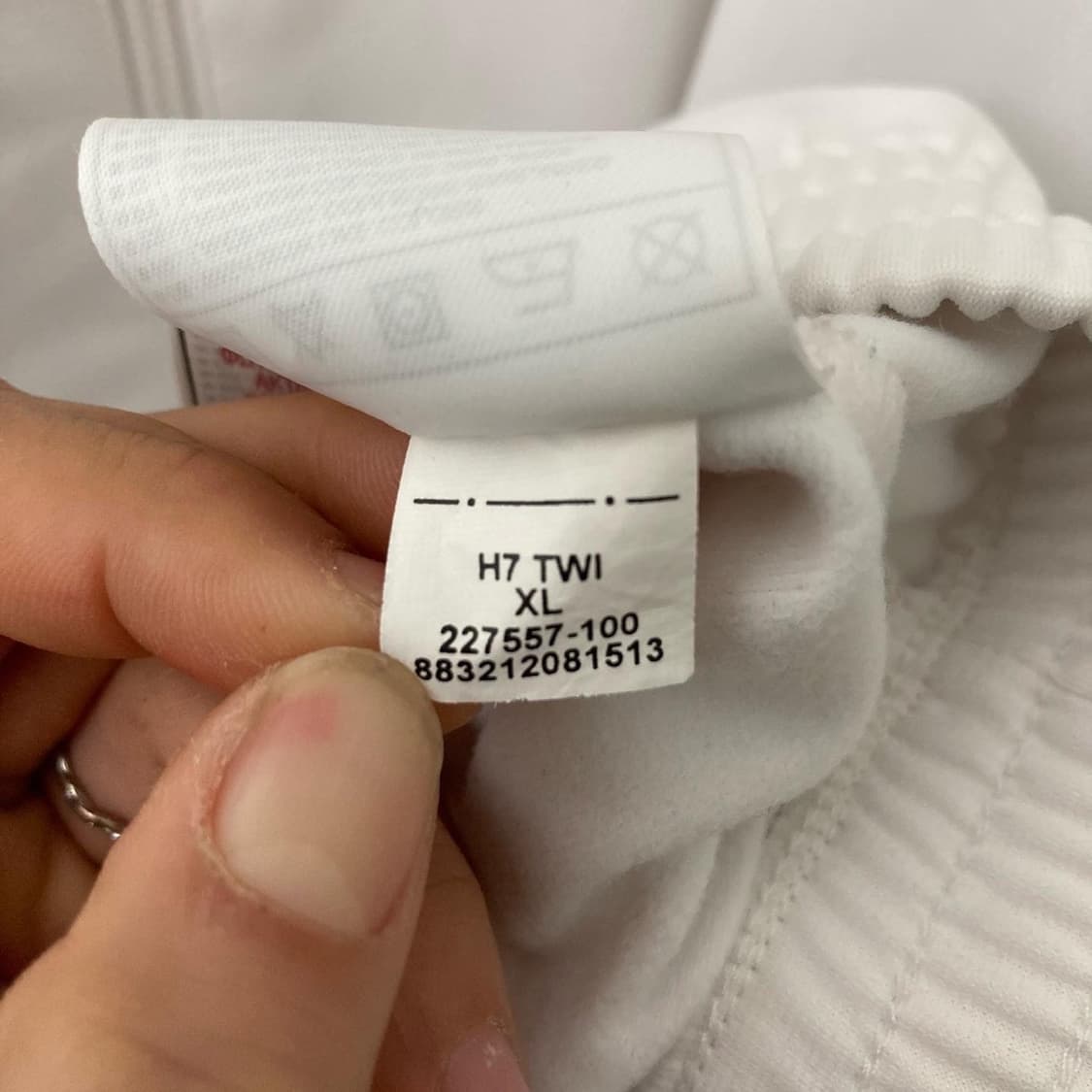 나이키 화이트 네이비 배색 스몰로고 져지 상품이미지8