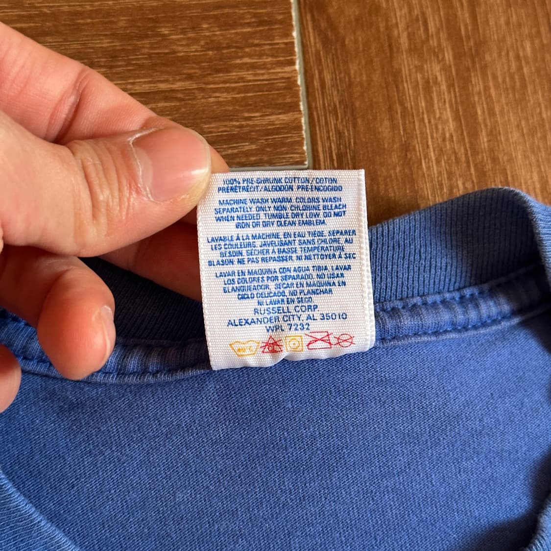 90’s jerzees usa made ‘denimem 1/2 tee 상품이미지6