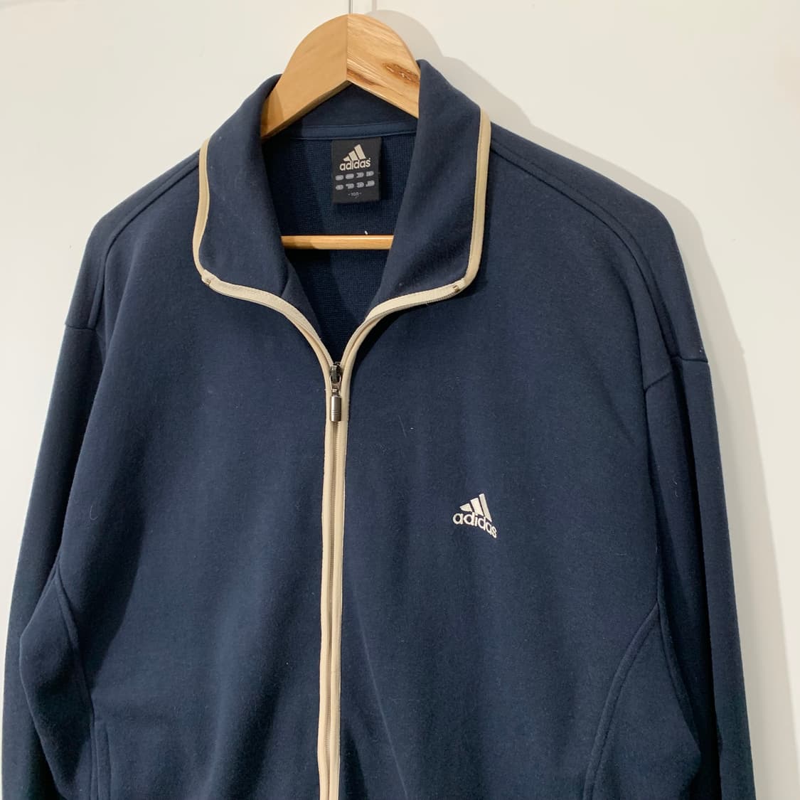 아디다스 올드스쿨 네이비 코튼 니트 트랙탑 상품이미지2