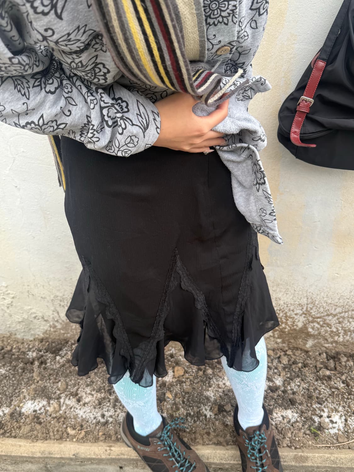 빈티지 플라워패턴 포켓 버클 자켓 상품이미지6