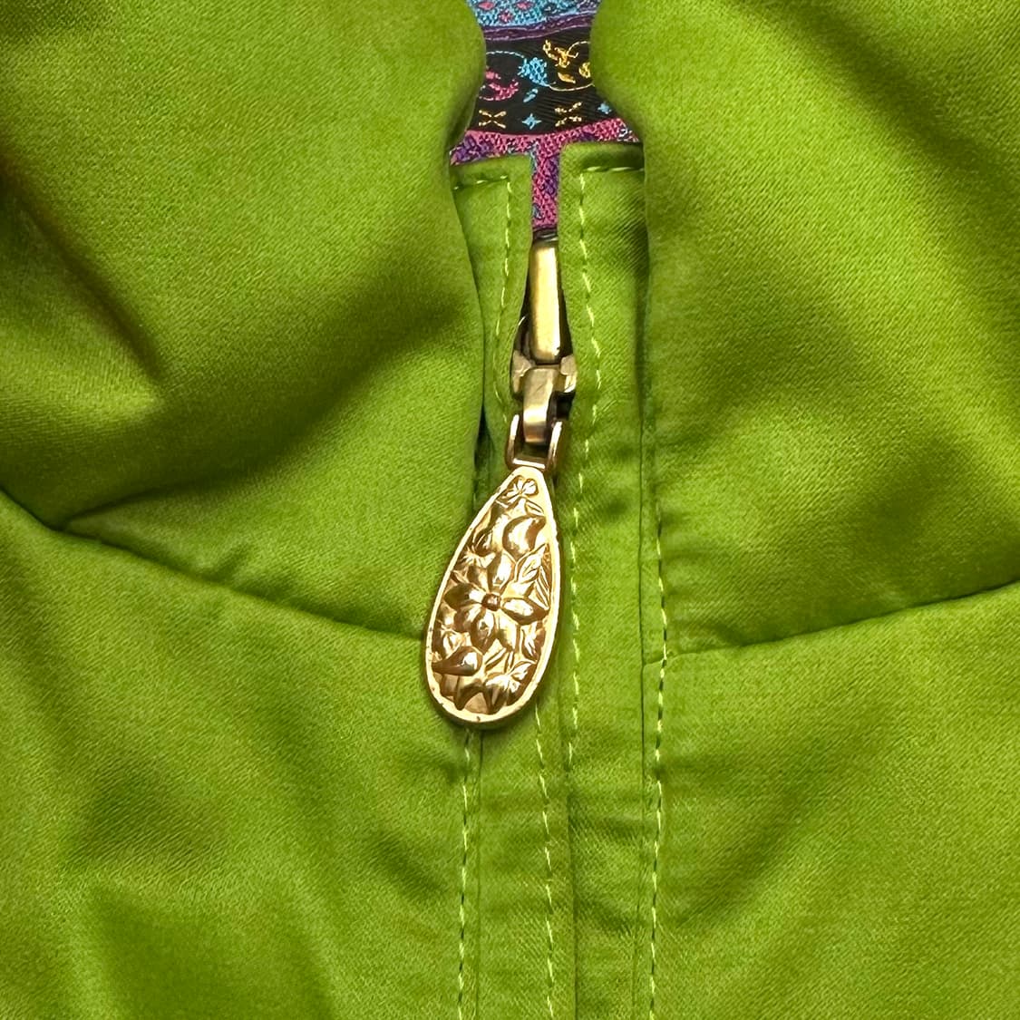 Lime green vintage retro bomber 상품이미지4