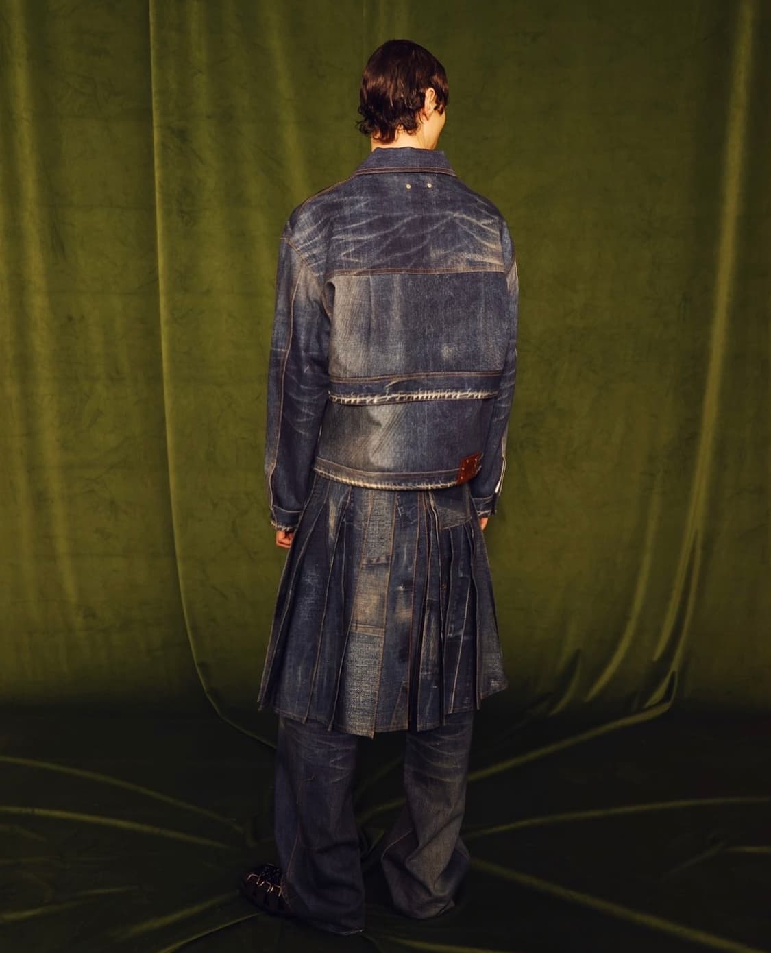 앤더슨벨 초회판 유니섹스 트롱프뢰유 프린티드 데님 팬츠 상품이미지8