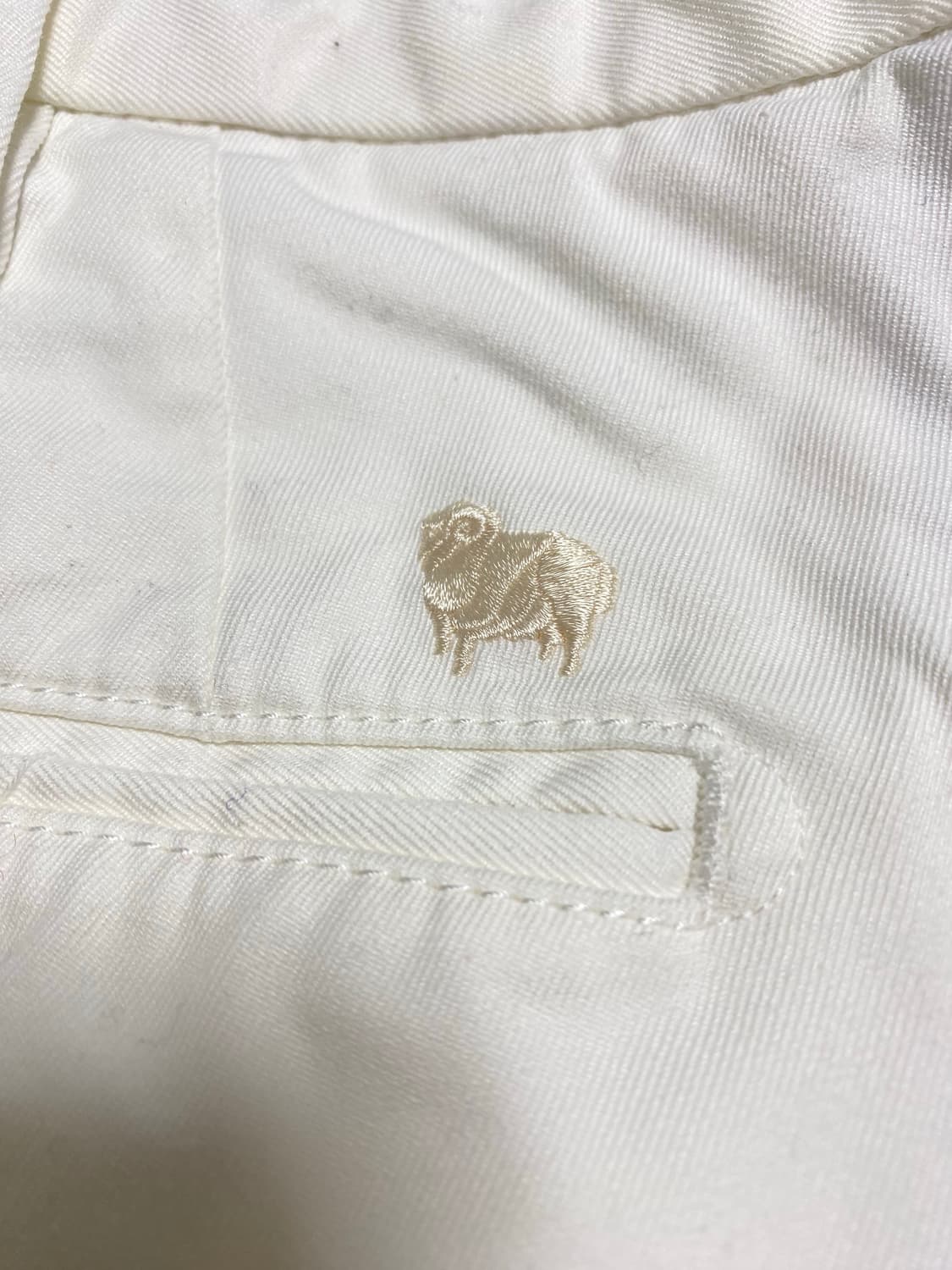 [30] 바스통 603 치노팬츠 크림 (기장 수선) 상품이미지6