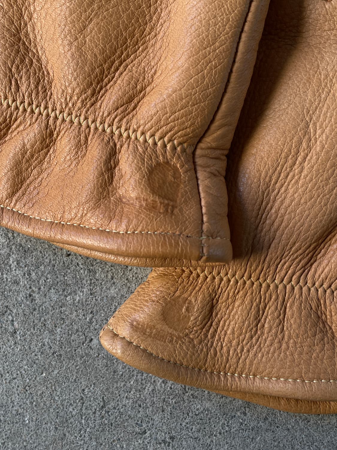 Rare!)80-90s Carhartt Deer Skin  Gloves 상품이미지8
