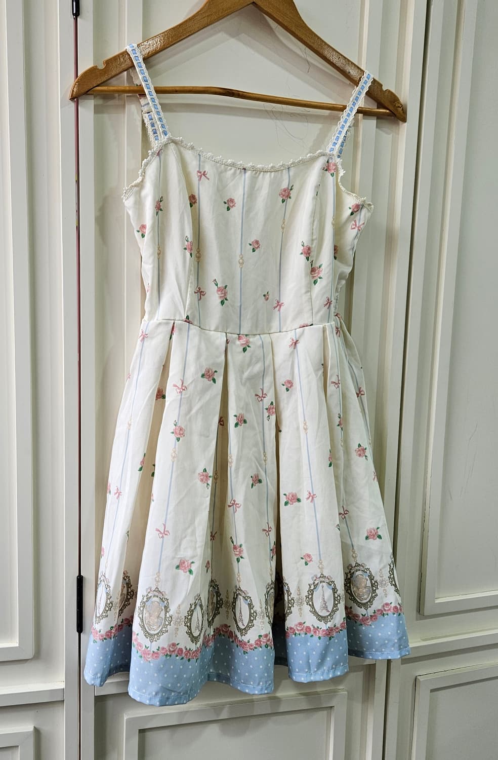 Ank Rouge(앙크루즈) 로즈 프린트 스모크 원피스 상품이미지2