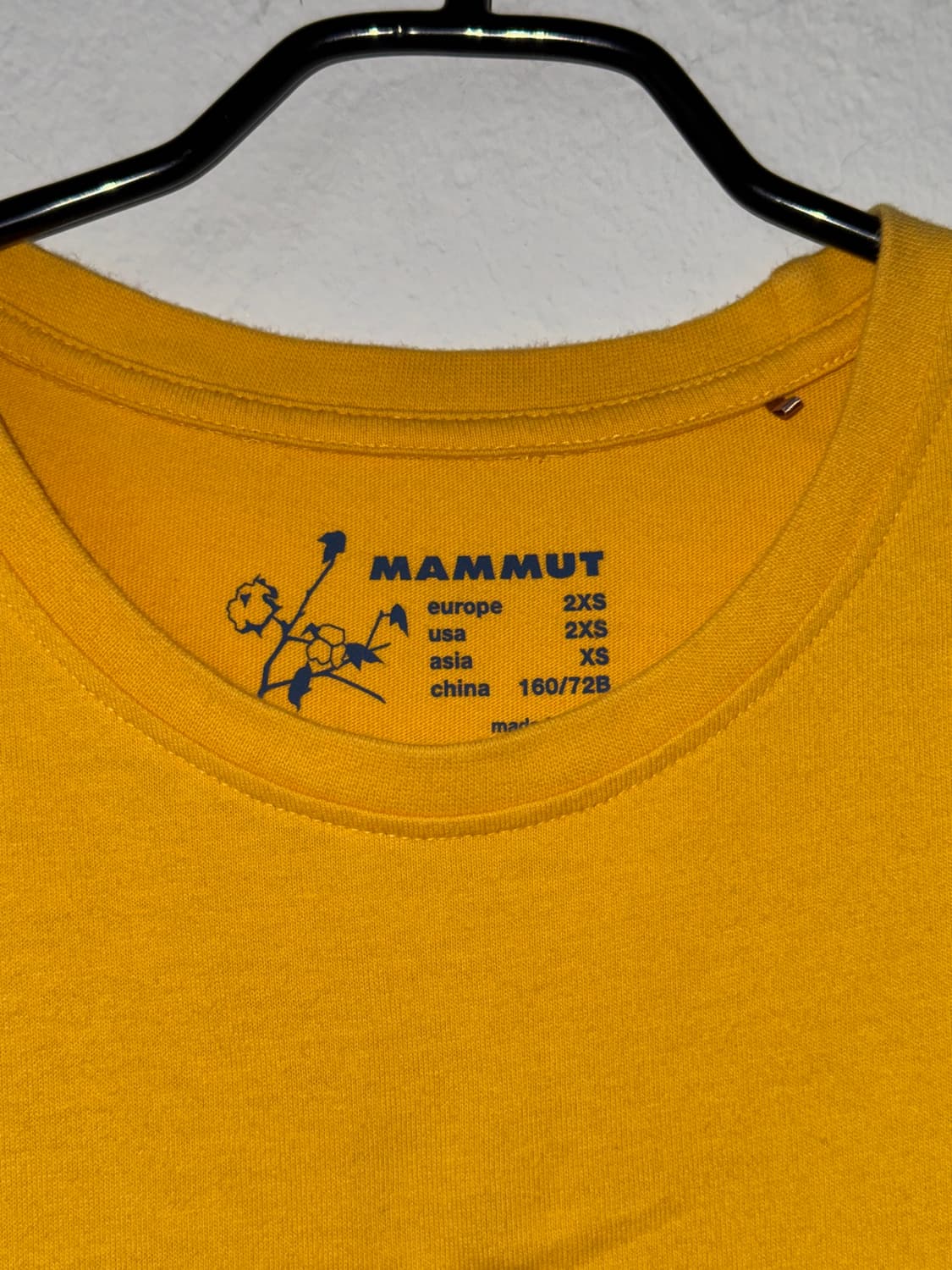 [S]Mammut 마무트 옐로우 맘모스 반팔티 상품이미지2