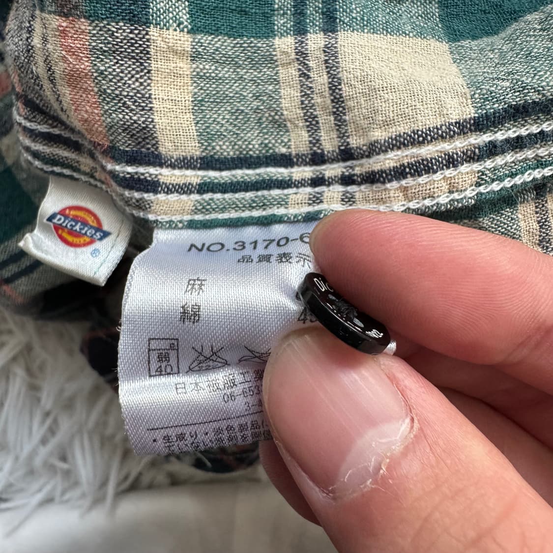 DICKIES 일본빈티지 노드 체크 셔츠 디키즈 빈티지셔츠 M 44 상품이미지8
