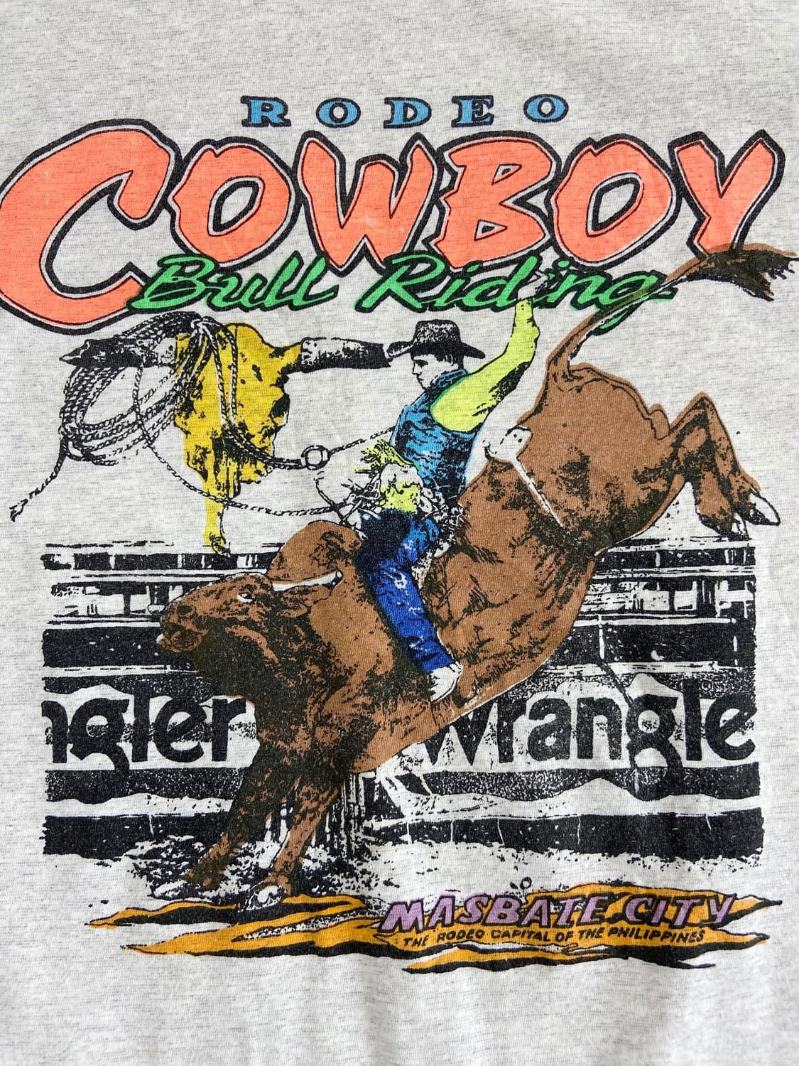 로데오 카우보이 불 라이딩 반팔티셔츠 상품이미지4