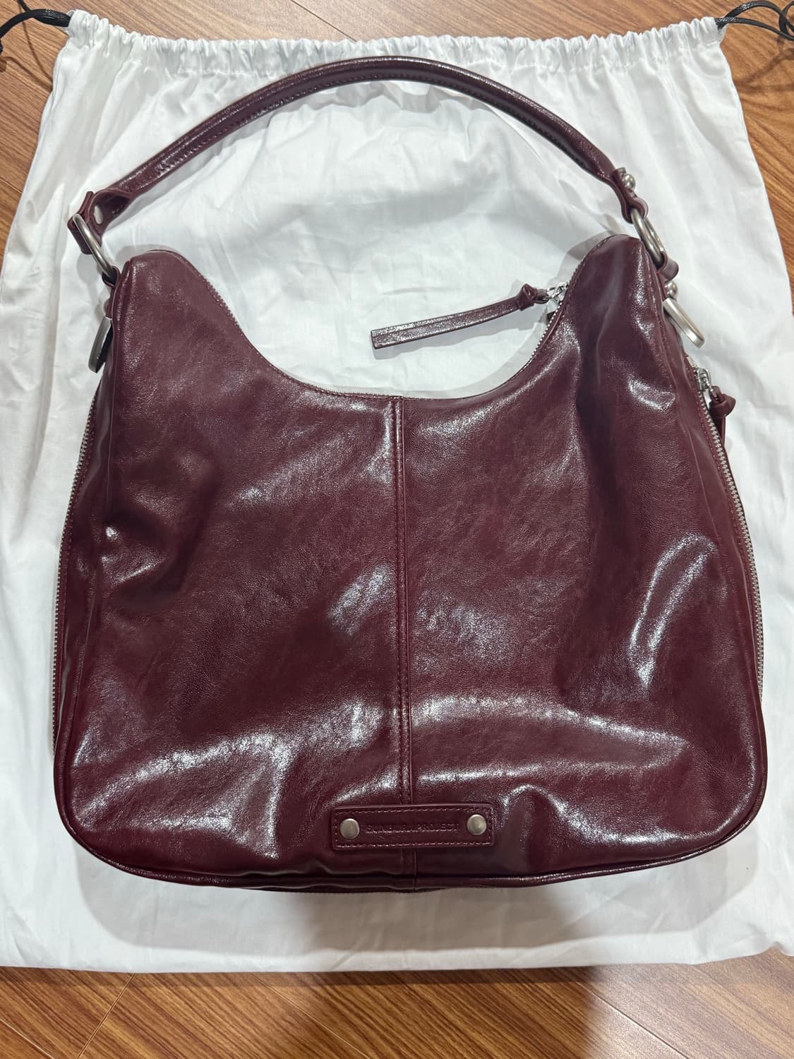 썬번프로젝트 더블 포켓 숄더백 버건디 상품이미지6