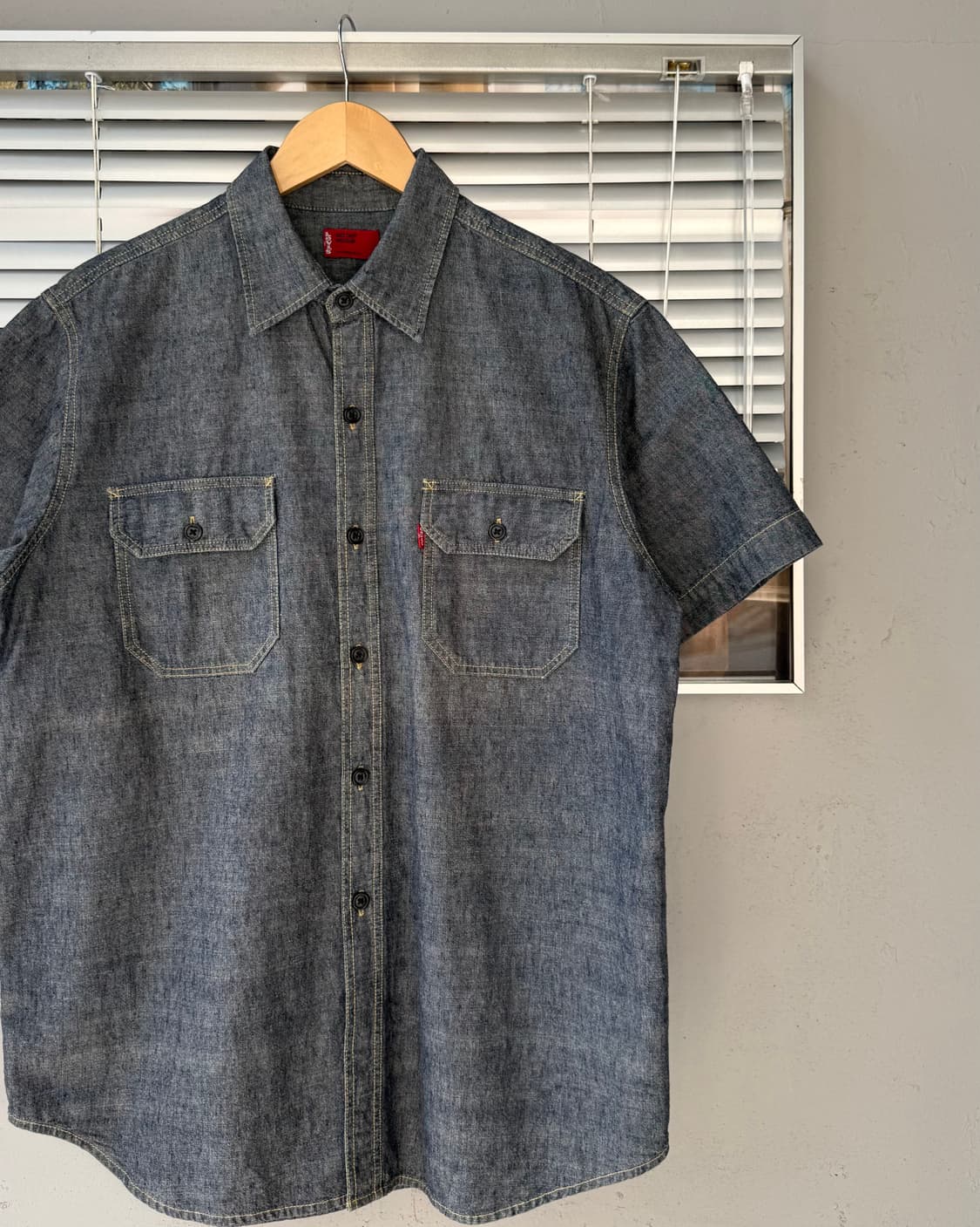 Levis jpn red tab denim half sleeve shir 상품이미지2