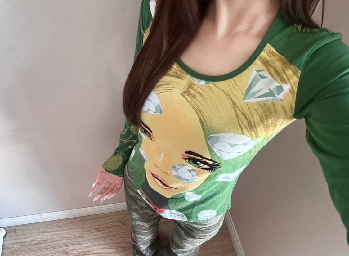 쿠스토 바르셀로나 y2k diamond girl long sleeve  상품이미지5