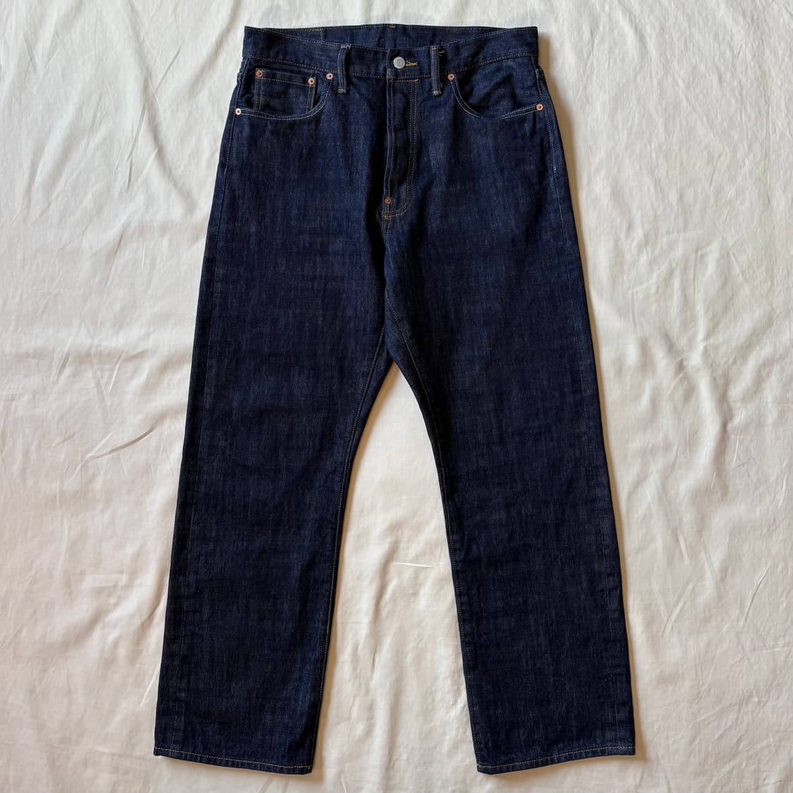 [32] 아웃스탠딩 30s 신치백 셀비지 와이드 팬츠 상품이미지1