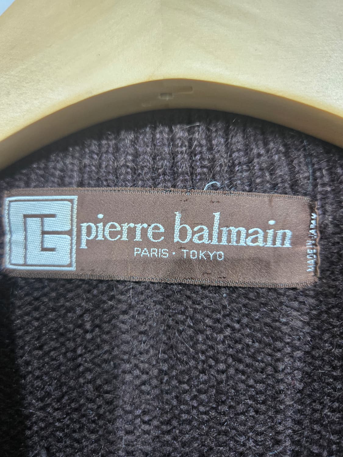 발망 브라운 더블 버튼 니트 가디건 상품이미지5