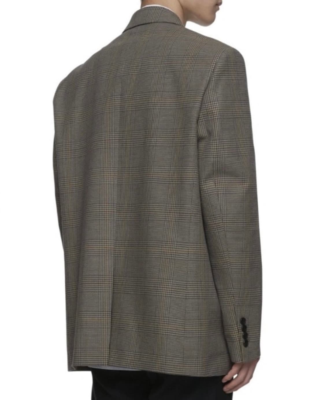 MNGU 오버 3버튼 재킷 체크 L사이즈 상품이미지3