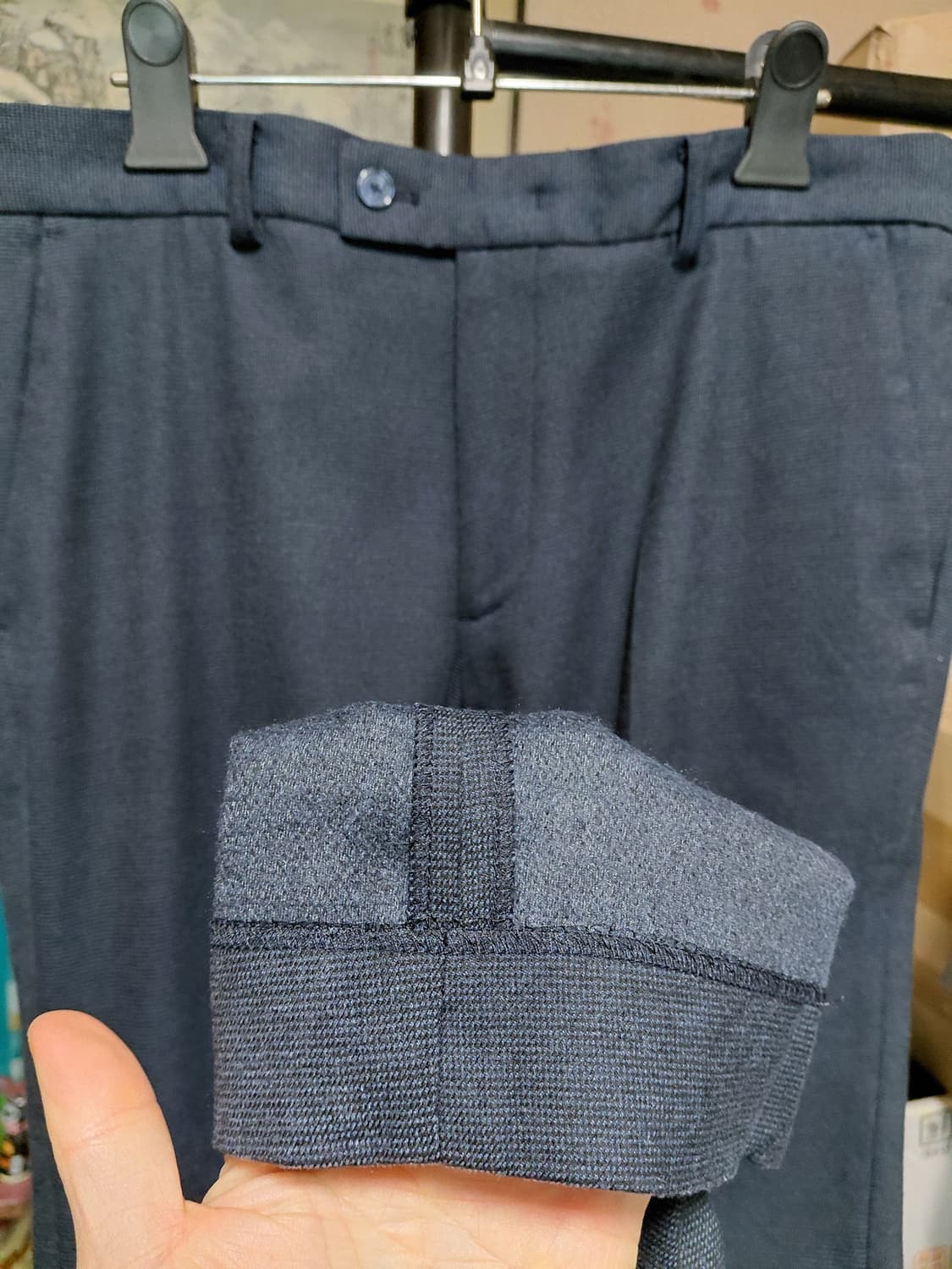 [다니엘크레뮤]프렌치핏 기모 밴딩 슬렉스 32사이즈  상품이미지9