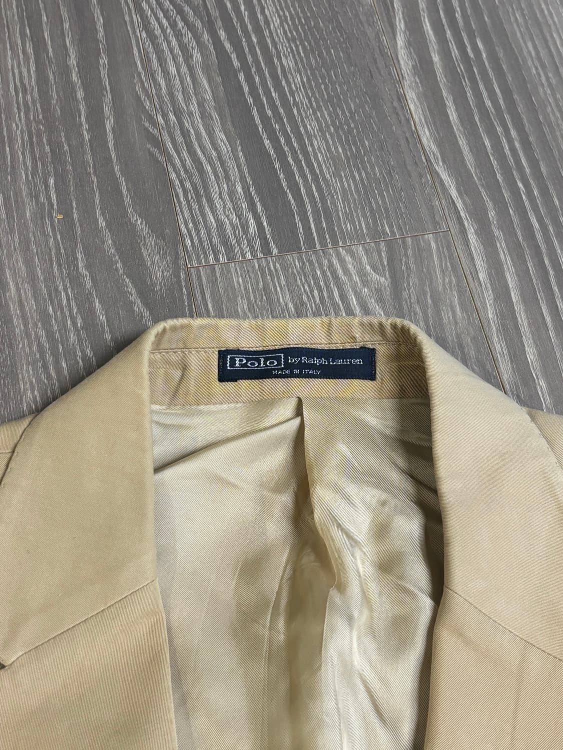 베이지 폴로 코튼 트윌 블레이저 (Made In Italy) 상품이미지3