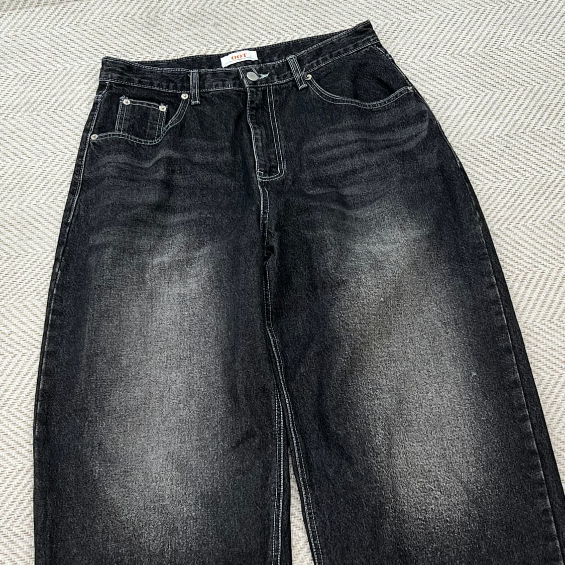 oot 흑청 배기 데님 팬츠 r3584 상품이미지3