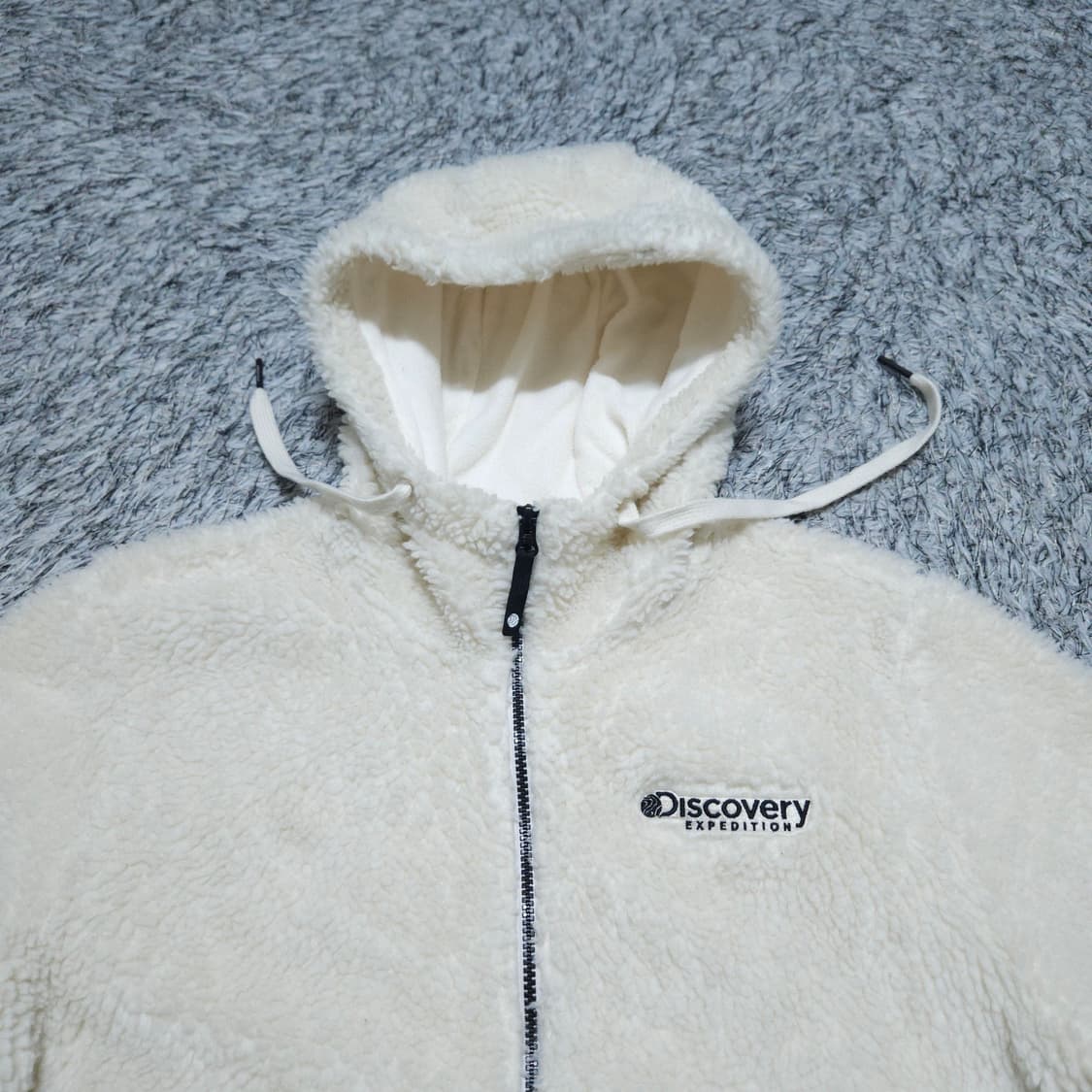 디스커버리)95 남자 뽀글이 후드집업 양털 / 왕눈이샵 상품이미지3